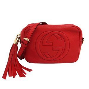 Gucci Soho Leather Small Disco Bag Red